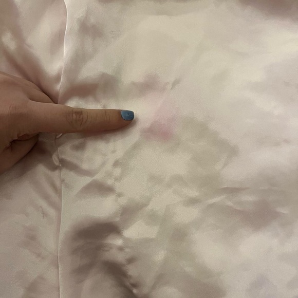 1 of 1 embroidered vintage satin pajama set size large - Picture 5 of 8